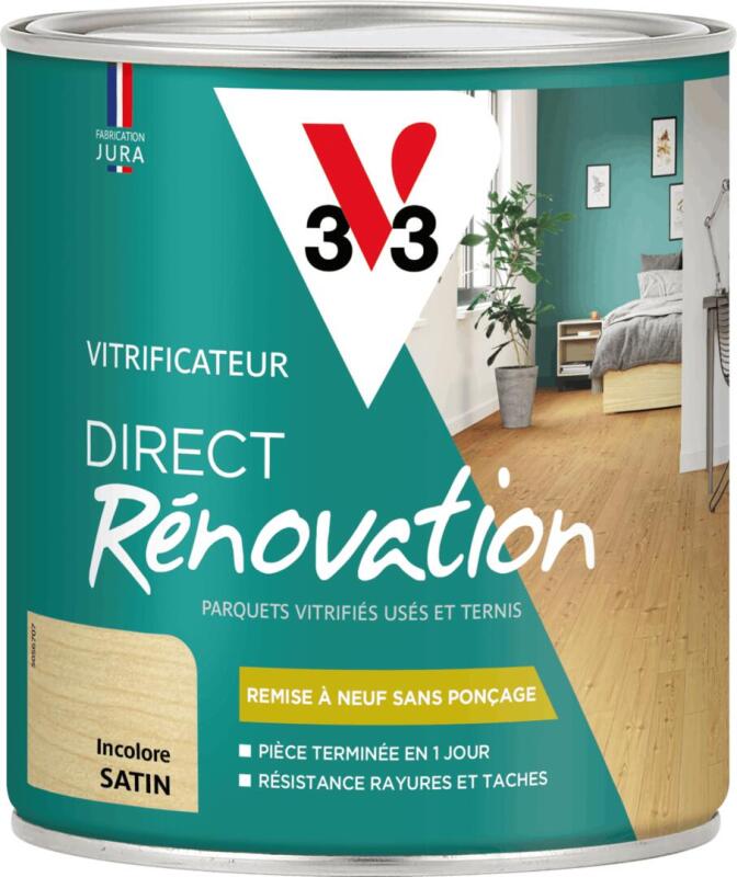 Vitrificateur Parquet & Stratifié - Direct Rénovation V33 - Sol et Escalier