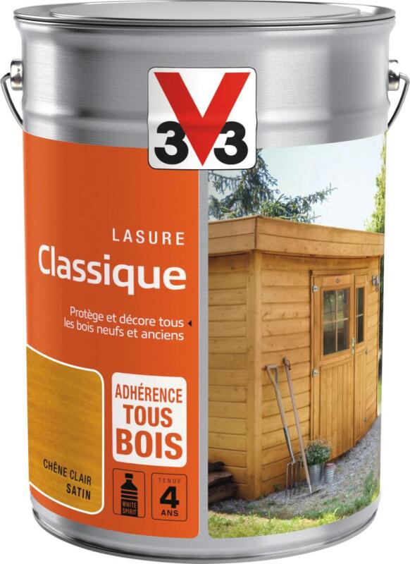 Lasure Bois Extérieur - Classique V33 - Facade, Volets, Pergola