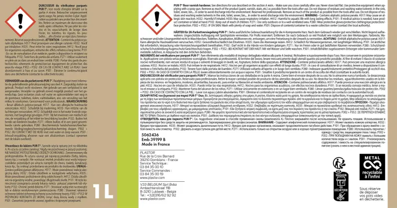 Durcisseurs PUR-T SPORT Vitrificateur