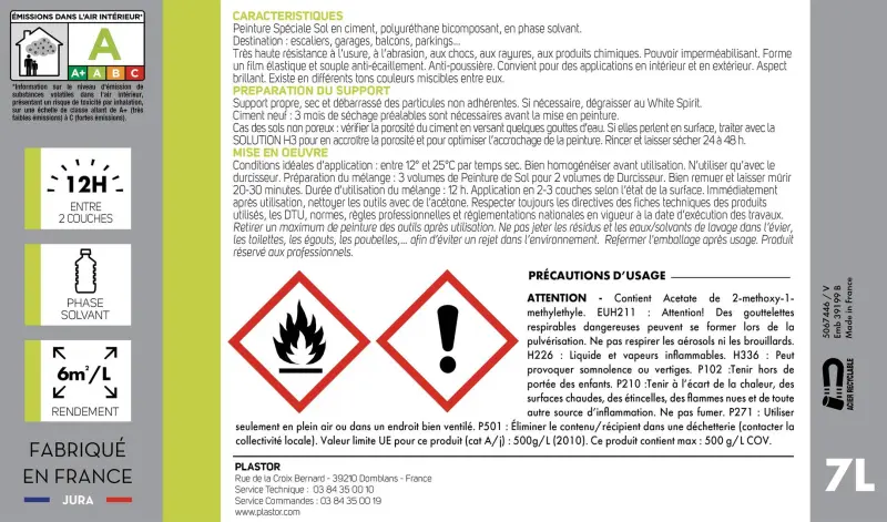 PU 35 Peinture de sols
