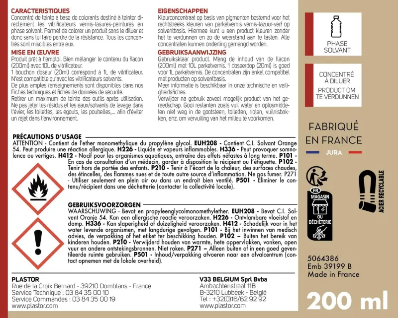 Concentré de Teinte Teintes