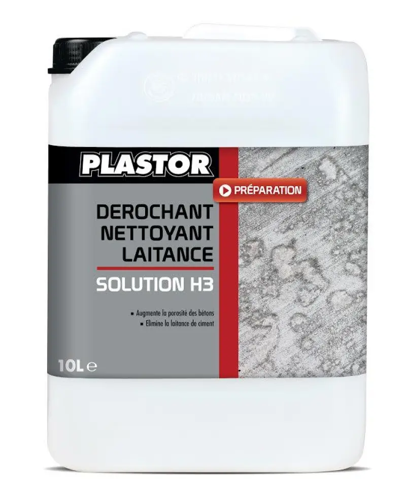 Solution H3 Dérochant nettoyant laitance 