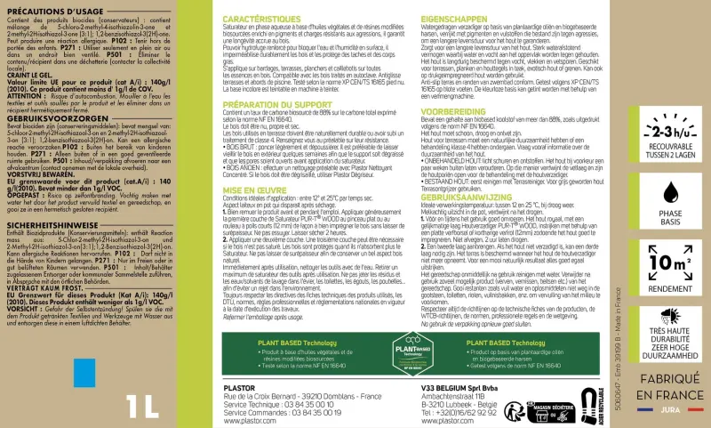 PUR-T WOOD Saturateurs 