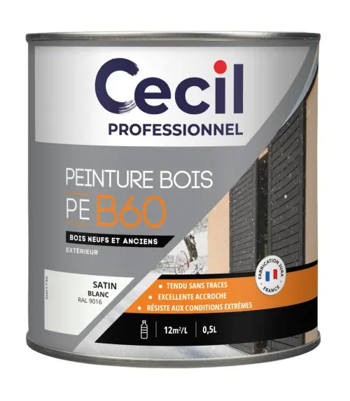 PE B60 Peinture bois conditions extrêmes - Cecil Professionnel