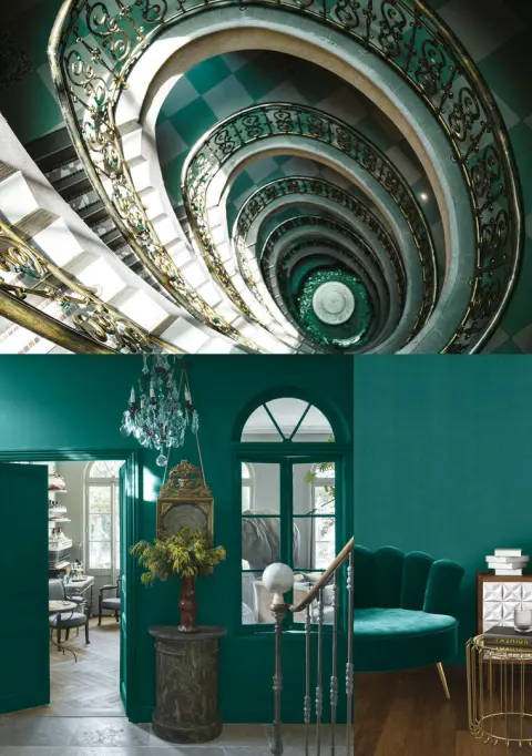 Peinture Hypnotik - 95. En vert du décor