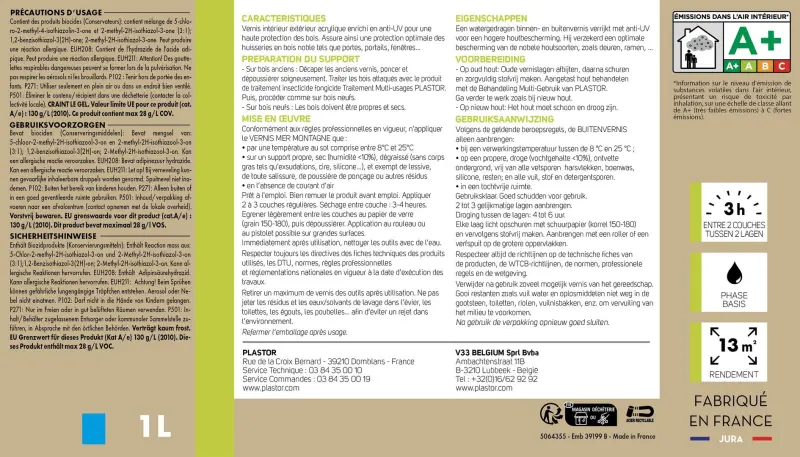 Vernis extérieur Mer/Montagne Vernis