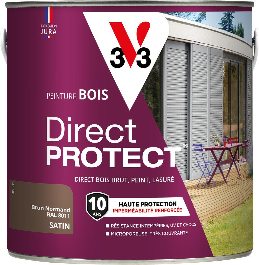 Peinture spéciale bois glycéro marron brun normand ral 8011 ADDICT 2.5L micropor 3661521113043