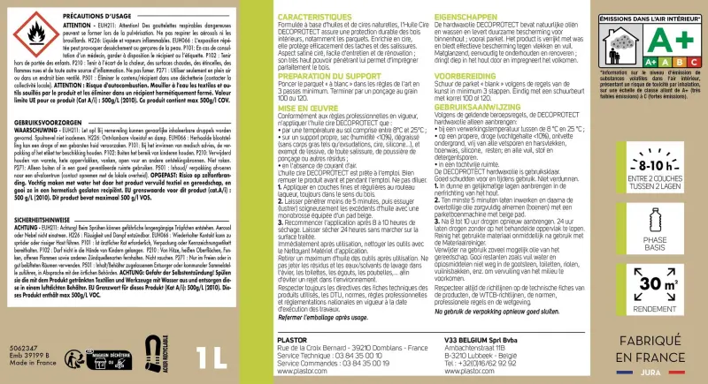 Huile Cire Decoprotect Huiles