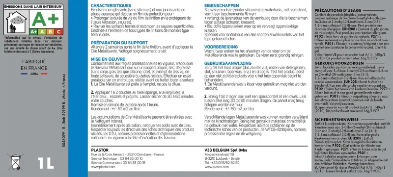 Cire Métallisante Entretien 