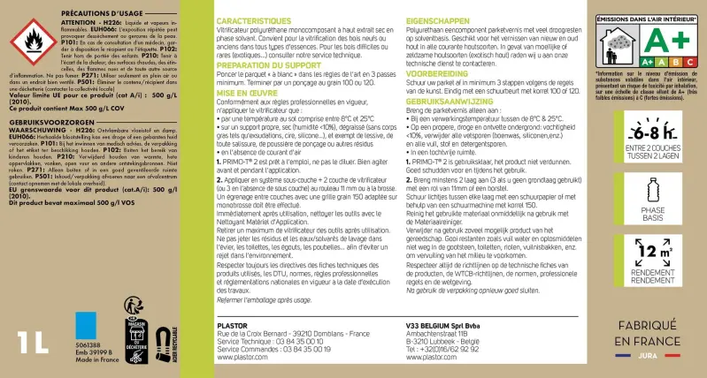 PRIMO-T2 Vitrificateur 