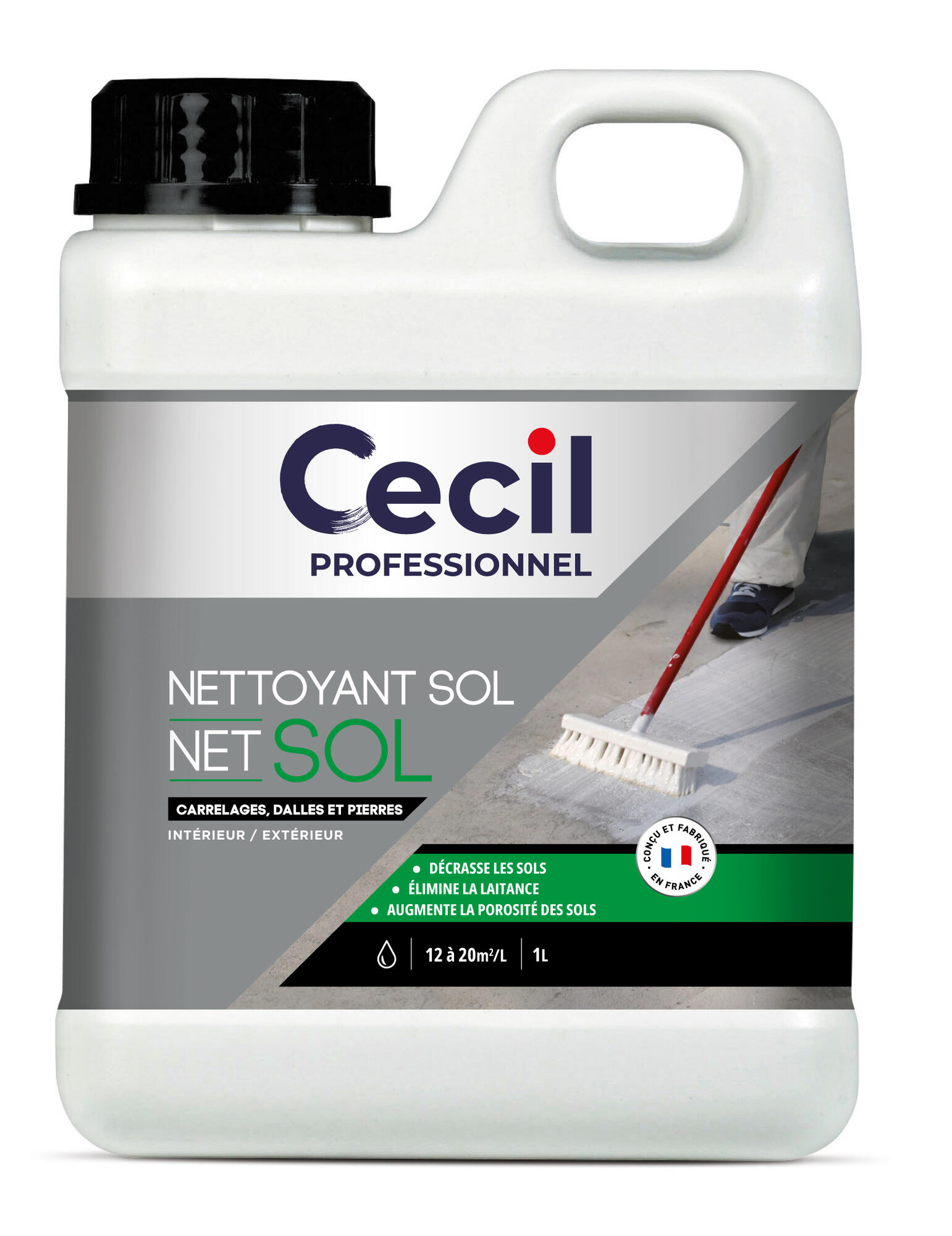 NET SOL Nettoyant sol - Professionnel | Fabrication Française